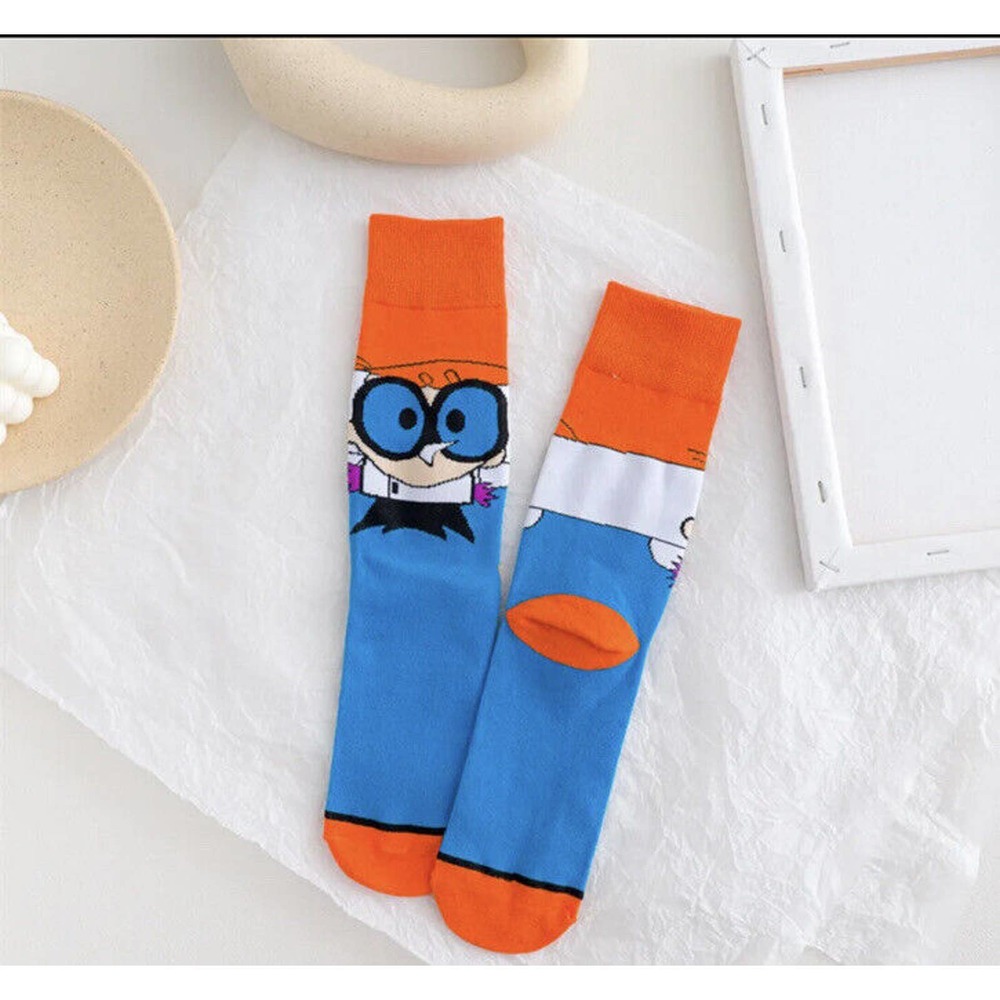 Cartoon Long Socks, Dexter's Laboratory, Dexter, Unisex